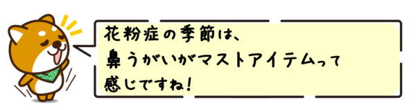 花粉症の季節は、鼻うがいがマストアイテムって感じですね！