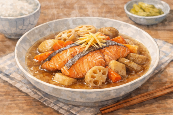 おすすめレシピ② 鮭と根菜のほっと煮