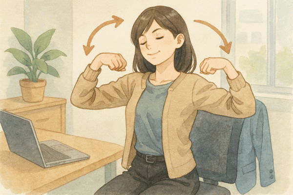 肩ぐるぐる