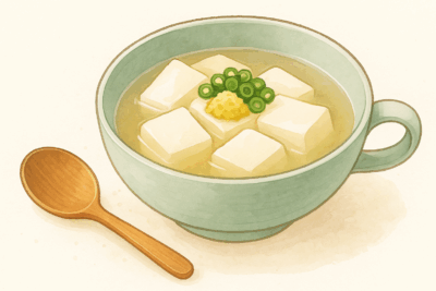 豆腐としょうがのスープ