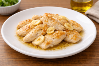 鶏むね肉とにんにくの温活炒め