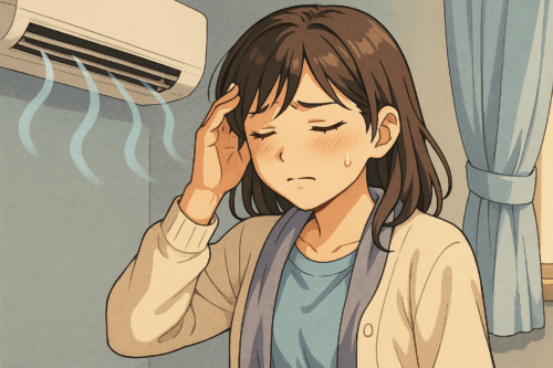 【3】冷房による体の冷え｜肩や首の緊張が血行不良に